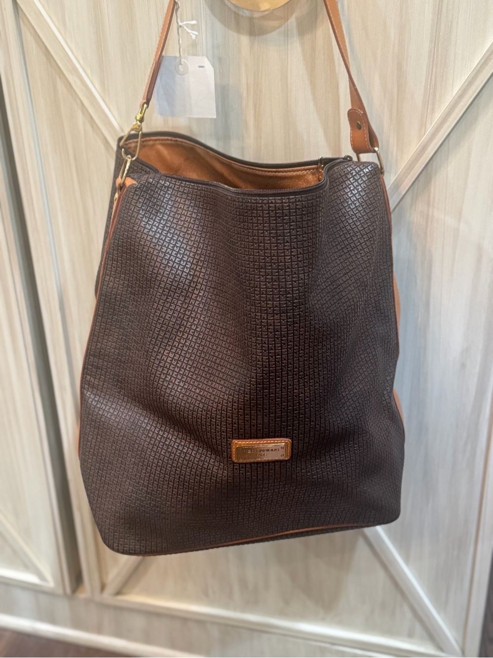 Ted Lapidus Women’s Brown Textured Hobo Bag